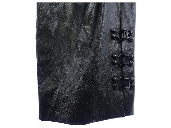 Autre Marque Lederhose Olivier Theyskens Schwarz - Ansicht 5