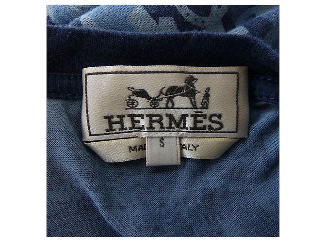 Hermès Camiseta Hermes Azul - vista 4