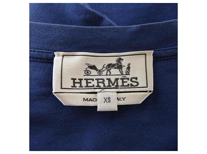 Hermès Camiseta de algodón Hermes Azul - vista 4