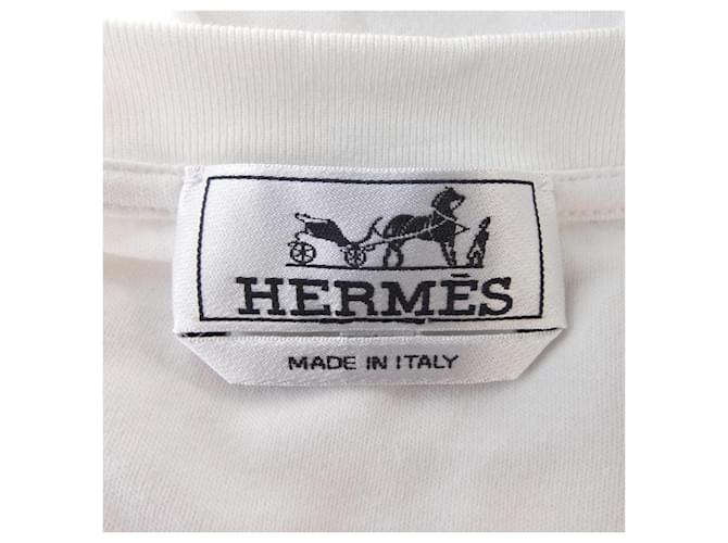 Hermès Camiseta de algodón Hermes Blanco - vista 4