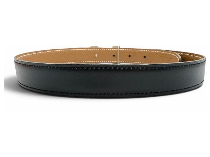 Hermès Cintura HERMES in pelle vintage Marrone Nero - vista 4