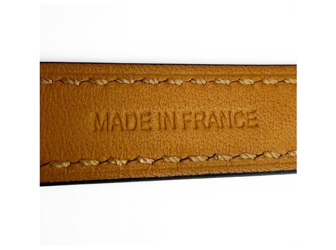 Hermès Bracciale Charm in Pelle Trench HERMES Nero - vista 11