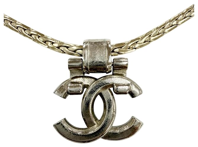 Timeless Collana Choker Chanel A23P Coco Mark con perline Argento D'oro - vista 3