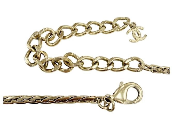 Timeless Collana Choker Chanel A23P Coco Mark con perline Argento D'oro - vista 6