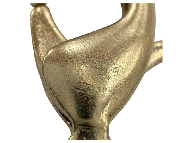 Timeless Collana Choker Chanel A23P Coco Mark con perline Argento D'oro - vista 8