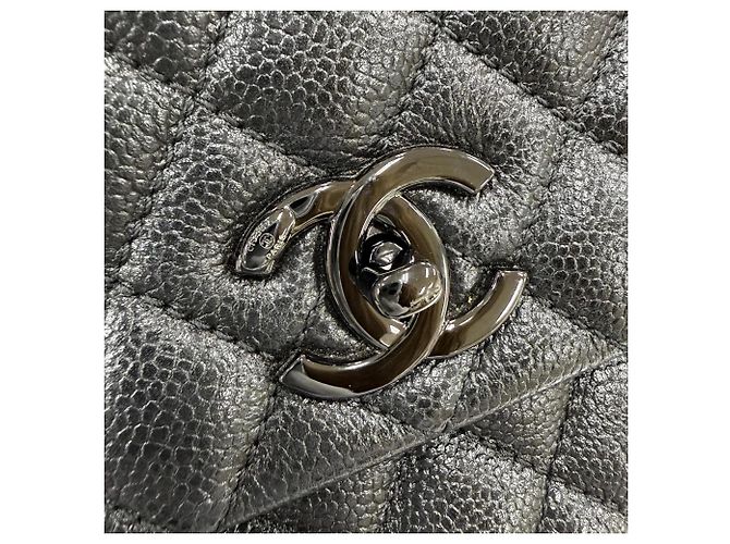 Chanel A92991 Coco Handle 29 Top Caviar Skin Flap Bag Nero - vista 10