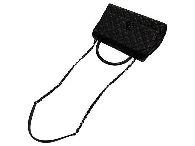 Chanel A92991 Coco Handle 29 Top Caviar Skin Flap Bag Nero - vista 7