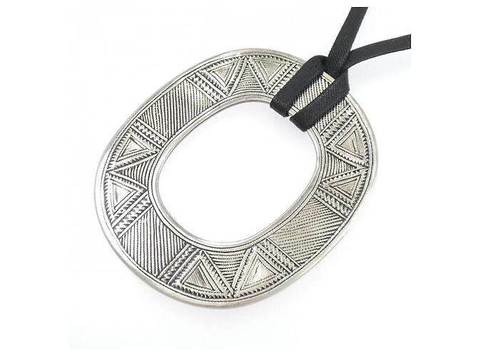 Hermès Collar Hermes Touareg 925 Silver Plata - vista 3