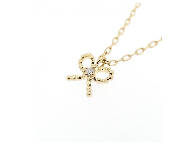 Autre Marque Colar Ribbon de Diamantes Au750 Dourado - vista 3