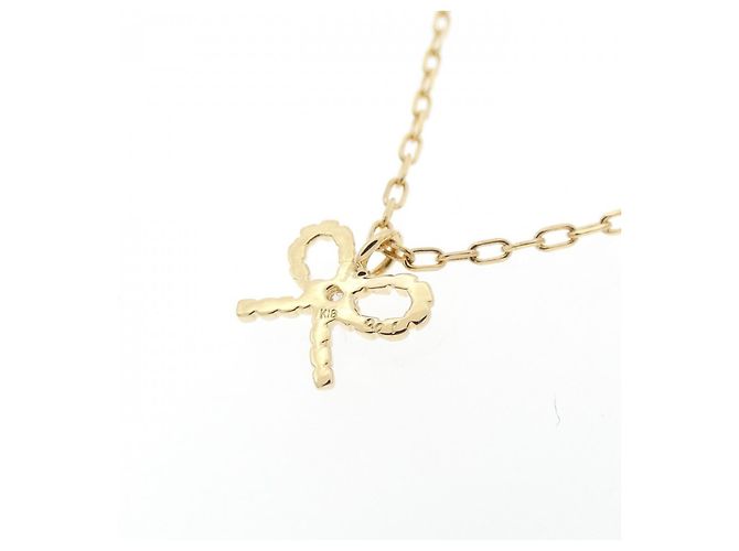Autre Marque Colar Ribbon de Diamantes Au750 Dourado - vista 4