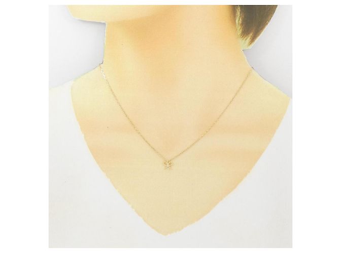 Autre Marque Colar Ribbon de Diamantes Au750 Dourado - vista 6