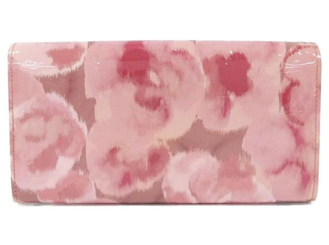 Cartera larga Louis Vuitton Monogram Vernis Flower Ikat Rosa - vista 2