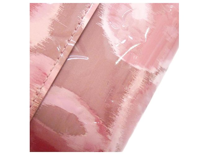 Cartera larga Louis Vuitton Monogram Vernis Flower Ikat Rosa - vista 5