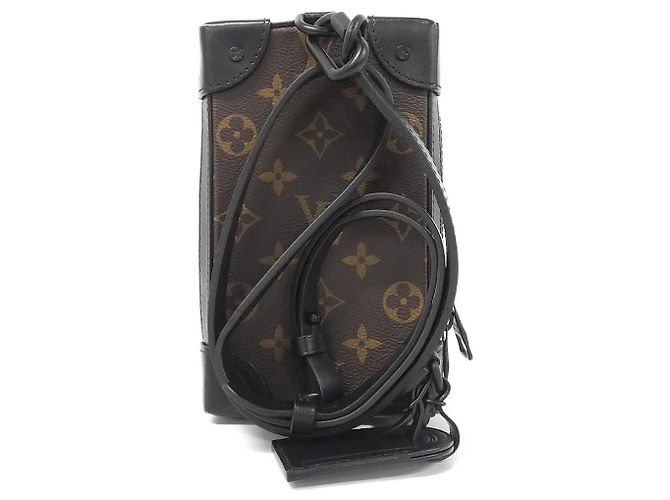 Borsa a tracolla Louis Vuitton Soft Trunk Phone Box Monogram Marrone - vista 2