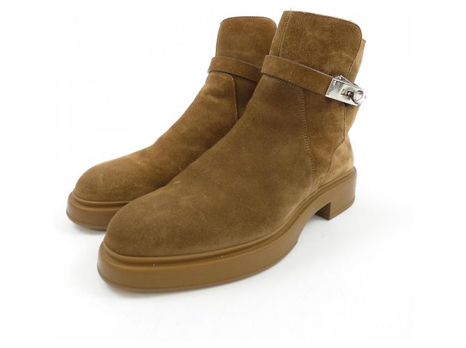 Hermès Stivali Hermes 212112Z Beige - vista 3