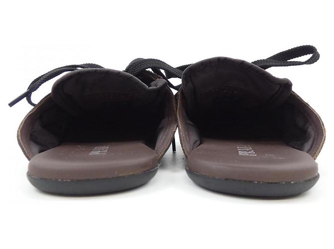 Prada COLLAPSE RE-NYLON Wildleder-Schuhe Braun - Ansicht 5