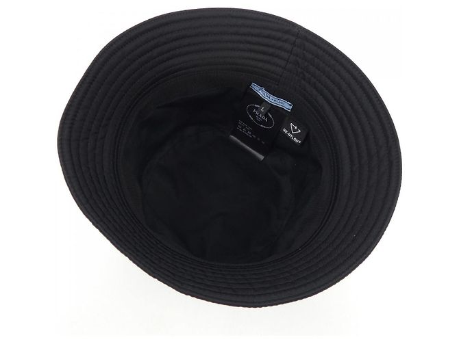 Prada Re-Nylon Cap mit Dreieckslogo Schwarz - Ansicht 5