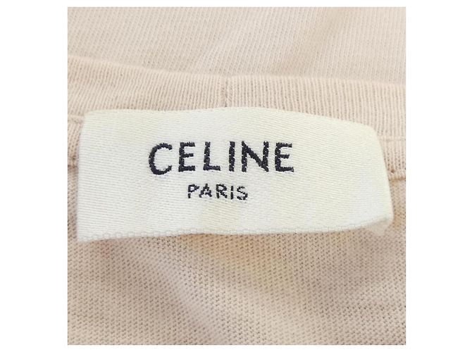 Céline Camiseta de algodão CELINE Rosa - vista 4