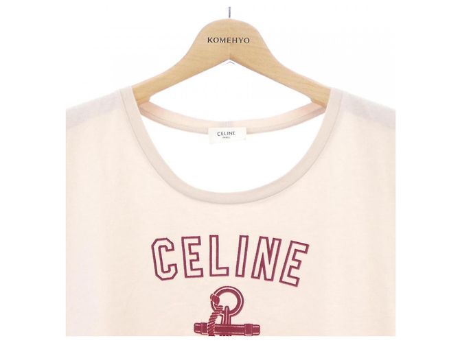 Céline Camiseta de algodão CELINE Rosa - vista 5