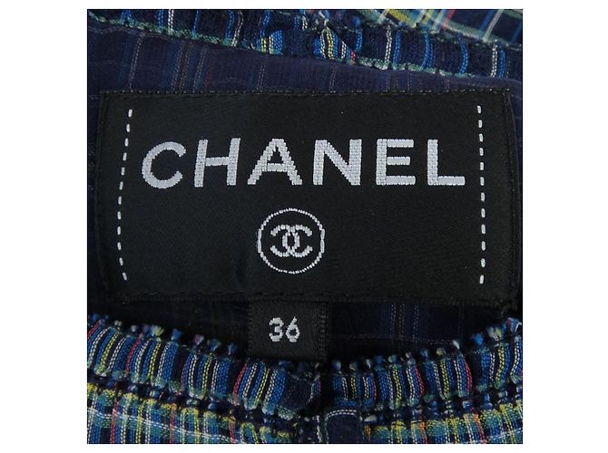 Top Chanel Azul Azul marino - vista 5