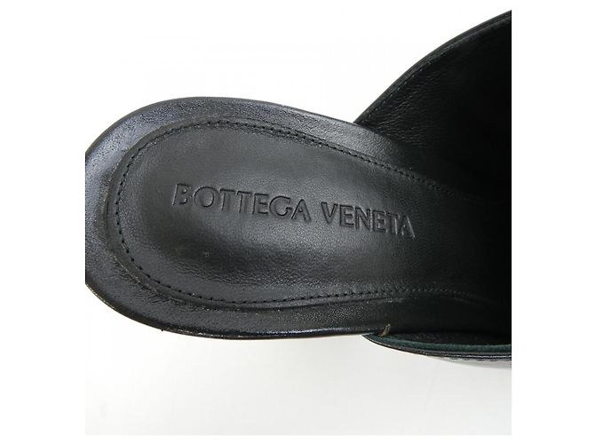 Décolleté in pelle Bottega Veneta Verde - vista 6