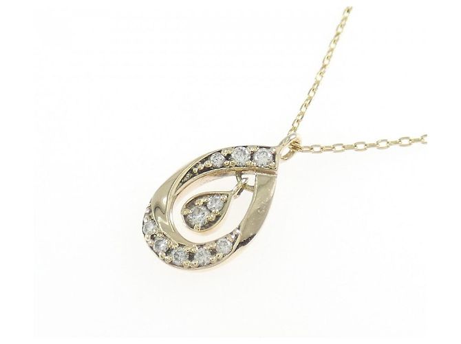 Autre Marque Collana festaria K10 Gold Diamond D'oro - vista 3