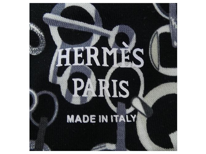 Hermès Camiseta de algodón DO RE BOUCLES Hermes Negro - vista 4