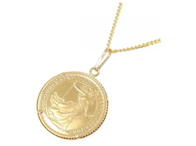 Autre Marque Au750 Münzkette Golden - Ansicht 4