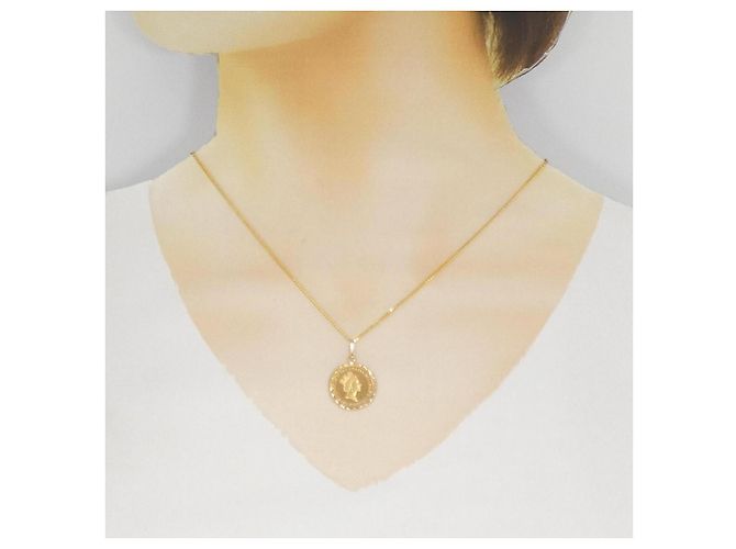 Autre Marque Au750 Münzkette Golden - Ansicht 6