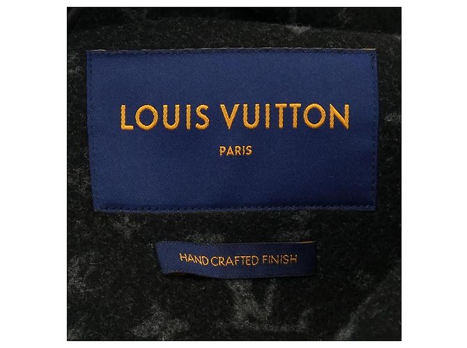 Abrigo de lana Louis Vuitton Castaño - vista 4