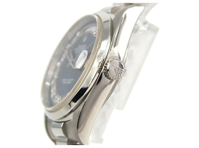 Rolex Day-Date Uhr aus Platin Blau - Ansicht 5