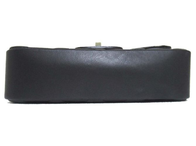 Autre Marque Bolsa de ombro acolchoada em couro AULENTTI Preto - vista 4