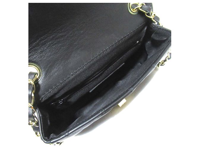 Autre Marque Bolsa de ombro acolchoada em couro AULENTTI Preto - vista 7