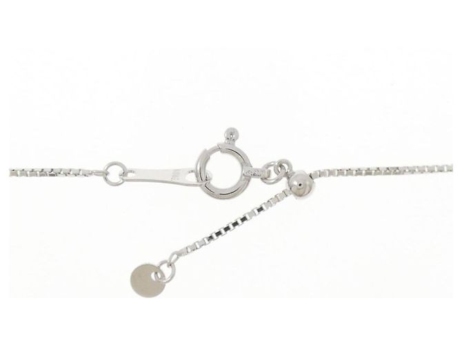 Autre Marque Collana in oro bianco Au750, zaffiro e diamante Argento - vista 5