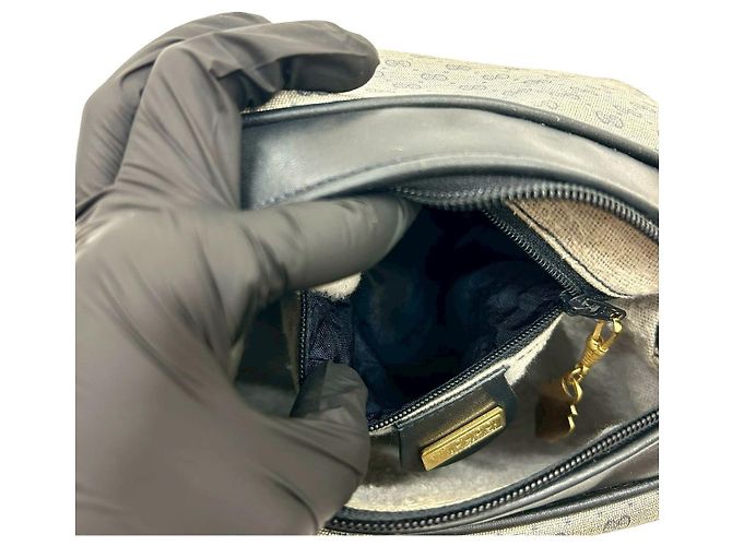 Borsa a tracolla in pelle Micro GG Gucci Blu Blu navy - vista 11