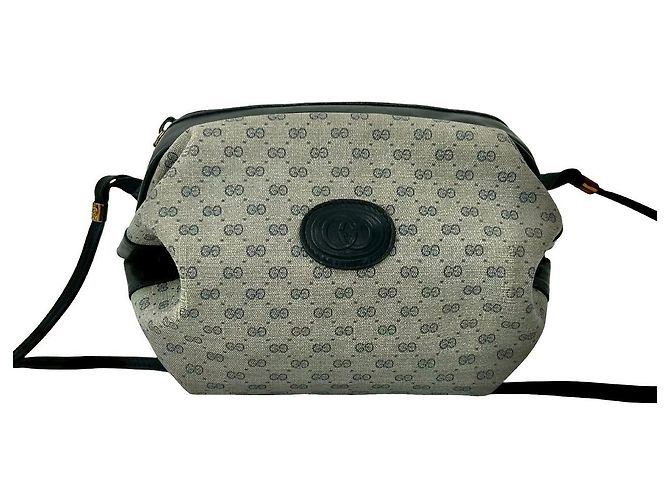 Borsa a tracolla in pelle Micro GG Gucci Blu Blu navy - vista 2