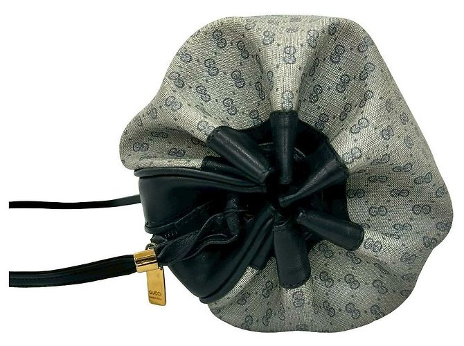 Borsa a tracolla in pelle Micro GG Gucci Blu Blu navy - vista 6