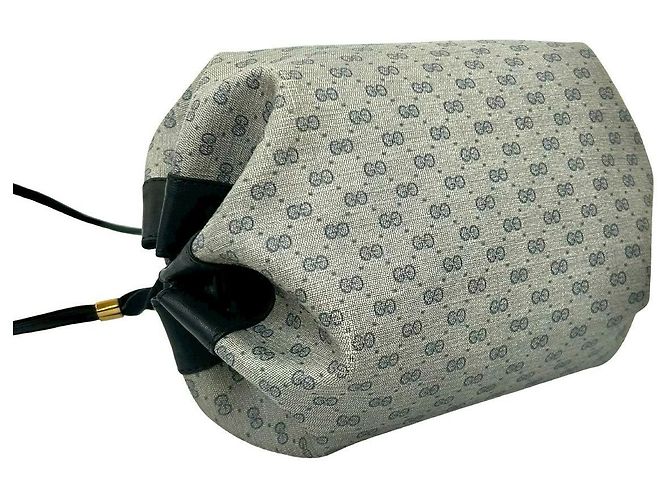 Borsa a tracolla in pelle Micro GG Gucci Blu Blu navy - vista 8