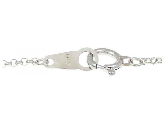 Autre Marque Collana a Cuore di Diamanti PT900 PT850 Argento - vista 5