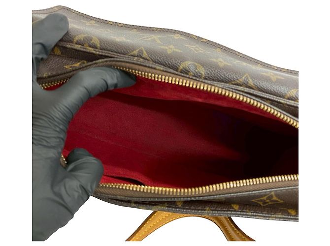 Borsa a tracolla Louis Vuitton Vivasite in pelle monogram Marrone - vista 10