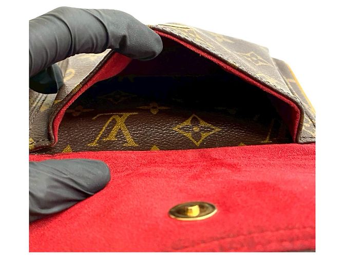 Borsa a tracolla Louis Vuitton Vivasite in pelle monogram Marrone - vista 11