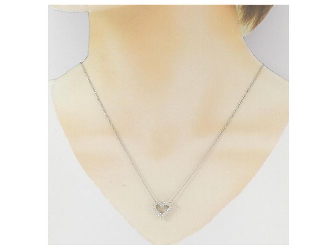 Autre Marque Collana con Diamanti Pt900/Pt850 Argento - vista 6