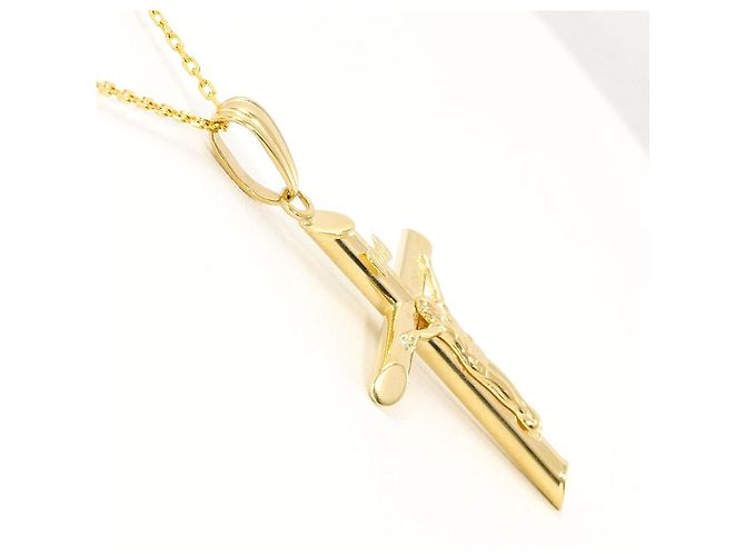 Autre Marque Collana Croce Au750 D'oro - vista 2