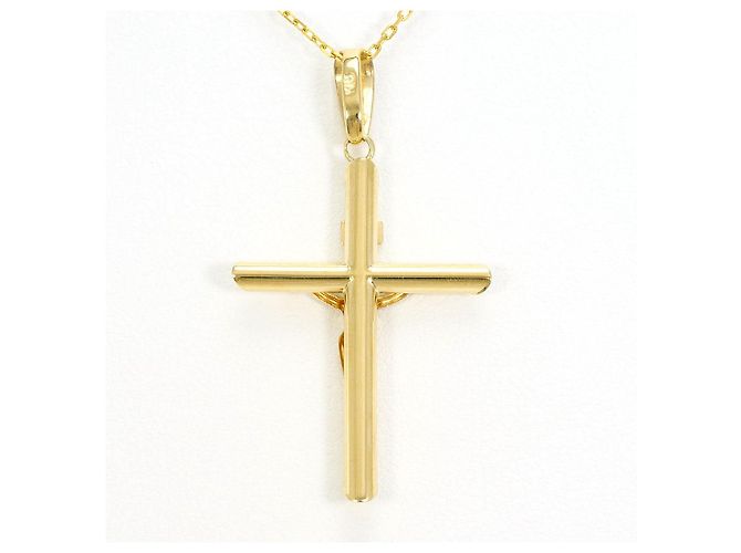 Autre Marque Collana Croce Au750 D'oro - vista 3