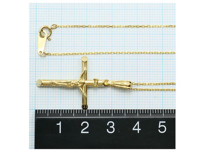 Autre Marque Collana Croce Au750 D'oro - vista 4