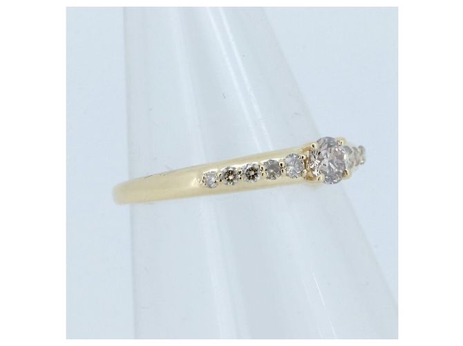 Autre Marque GSTV Brown Diamond Au750 Ring Golden - Ansicht 2