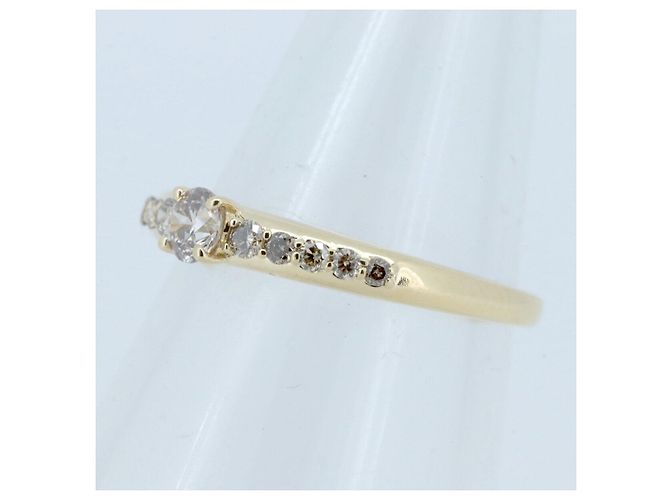 Autre Marque GSTV Brown Diamond Au750 Ring Golden - Ansicht 3