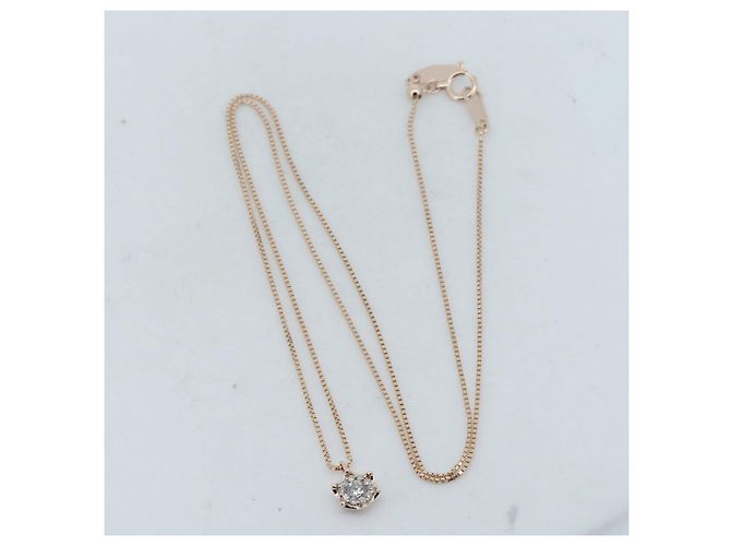 Autre Marque Collana Estelle in Oro Au750 e Diamanti Rosa - vista 2