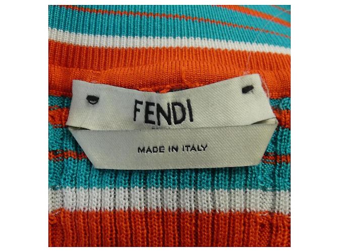 Top de punto Fendi Roja Verde - vista 4