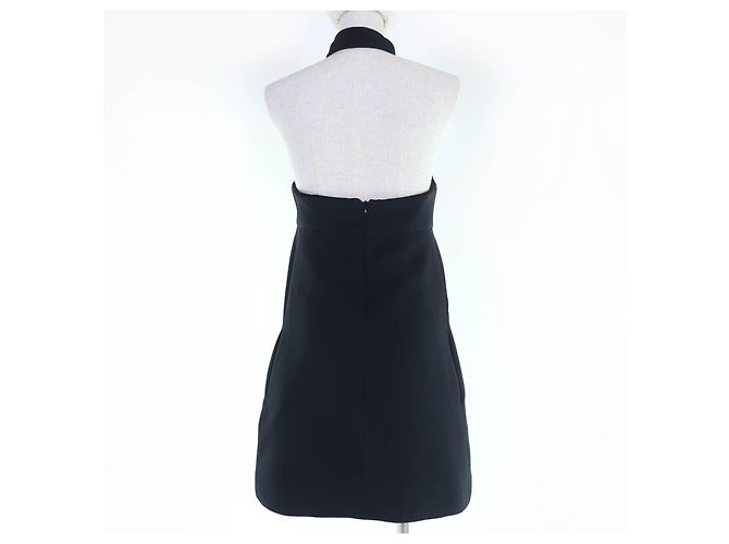 Vestido de mezcla de seda Christian Dior Negro - vista 2
